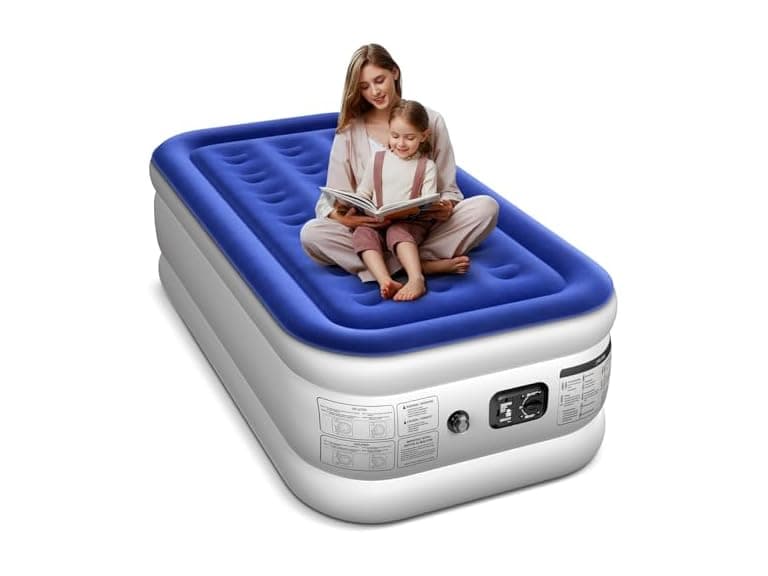 Twin Air Mattress With Built In Pump - Image 1