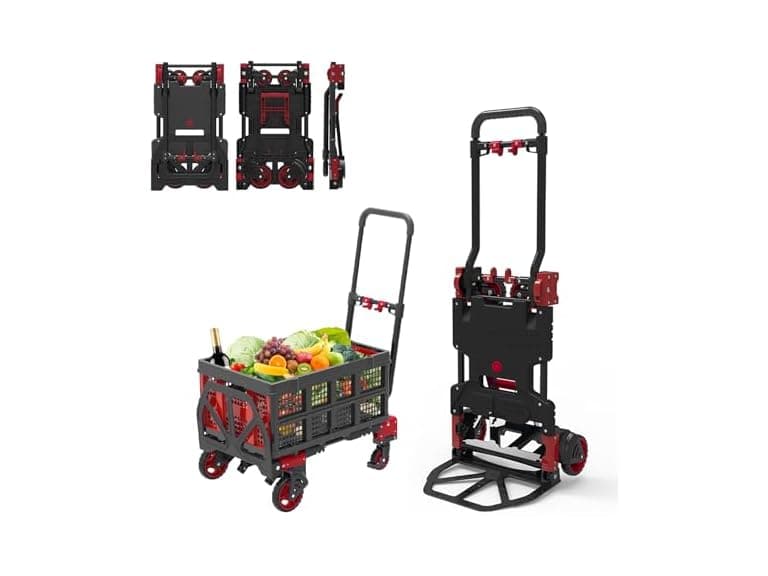 2-in-1 Foldable Hand Truck Dolly 330lbs - Image 1