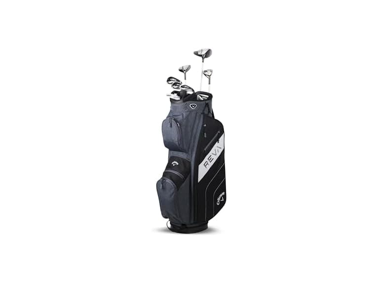 Callaway Golf Women's REVA Complete Golf Set (8 Pieces (Long) Cart Bag, Black) (Right Hand) - Image 1