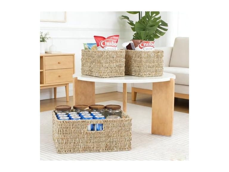 Suptinwear Wicker Storage Baskets Set of 3 - Image 1