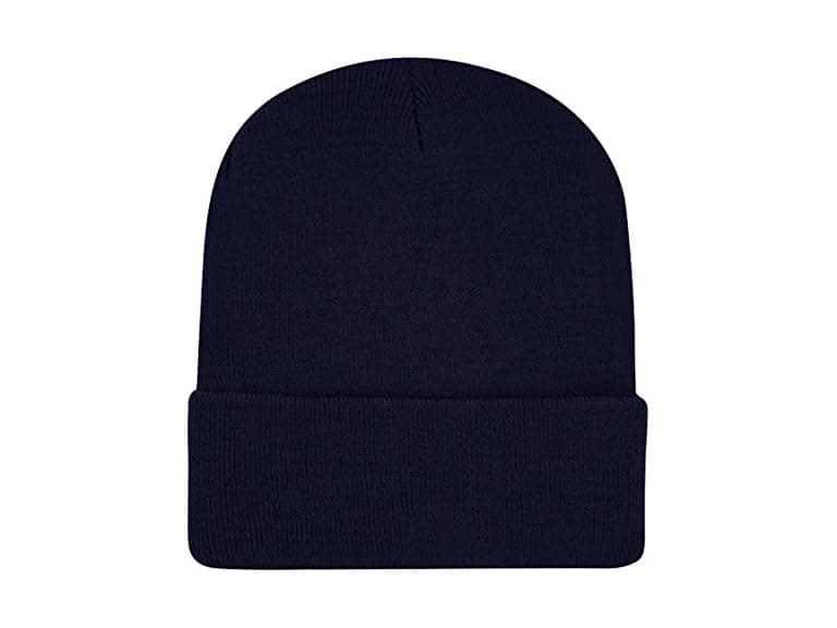 E-Flag (OS) Plain Knit Cap Cold Winter Beanie - Image 1