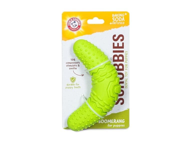 Arm & Hammer Scrubbies Boomerang Dental Chew Toy - Image 1