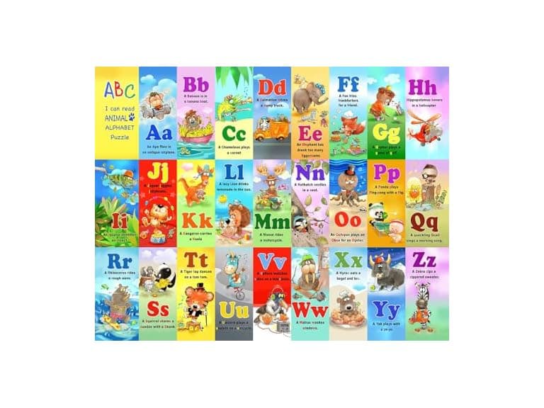 Springbok's Alphabet and Animals 36 Piece Puzzle - Image 1