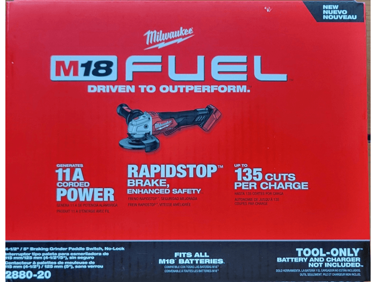 Milwaukee 2888-20 M18 Brushless 4-1/2-5 in Grinder - Image 1