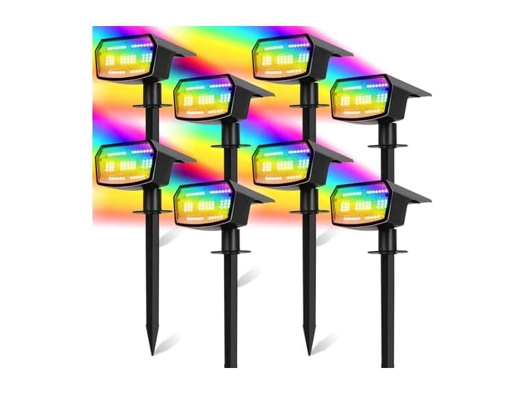 BesLowe Official 8-Pack Solar Spot Light - Image 1
