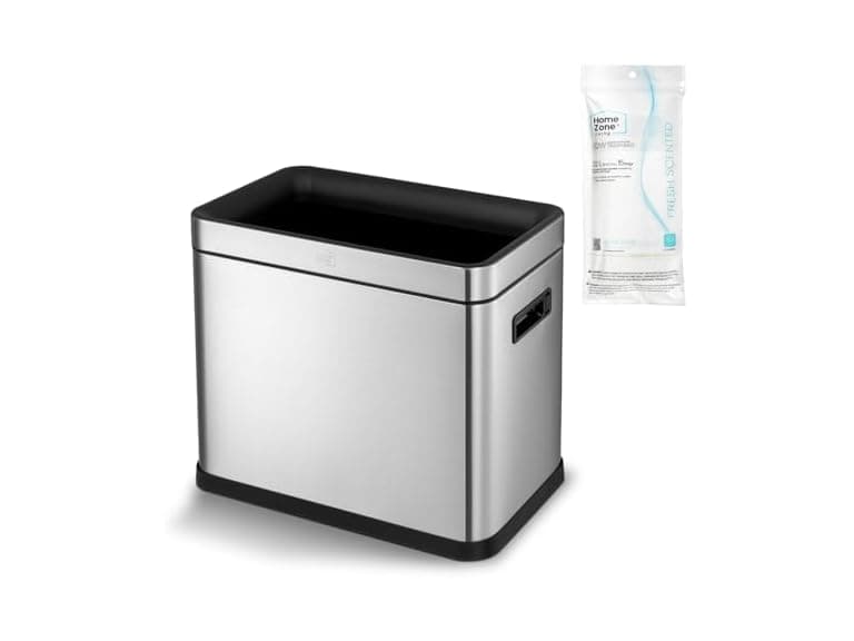 8.7 Gallon Slim Dual Bin Trash Can - Image 1