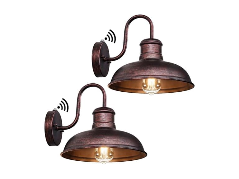 TOBUSA 2-Pack Dusk to Dawn Outdoor Wall Lights - Image 1
