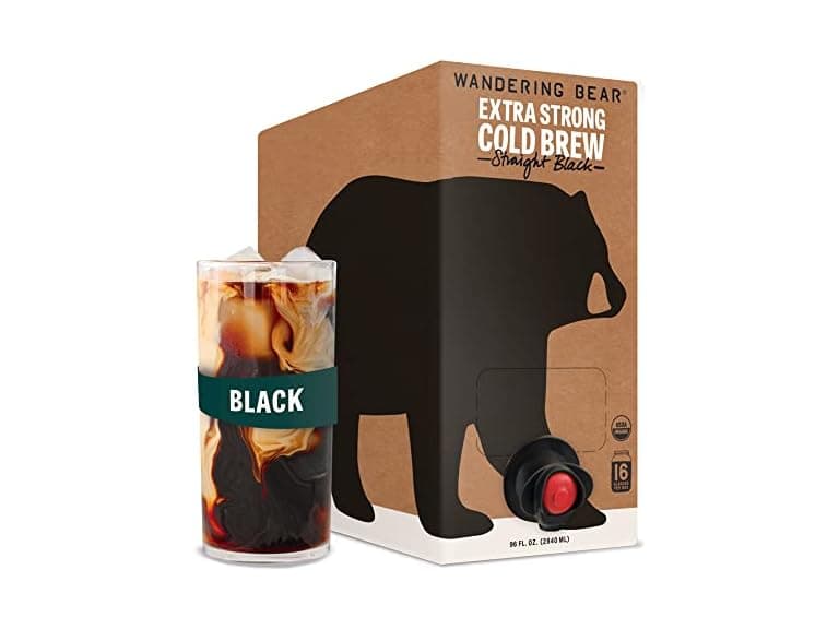 Wandering Bear Straight Black Organic Cold Brew Coffee - Image 1