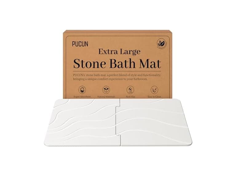 PUCUN 32 * 20 Stone Bath Mat Large Diatomaceo - Image 1