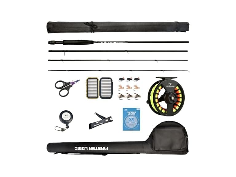 MASTER LOGIC Stealth Fly Fishing Rod Combo - Image 1