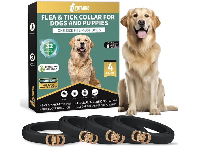 Flea & Tick Collar for Dogs 4-Pack - Image 1