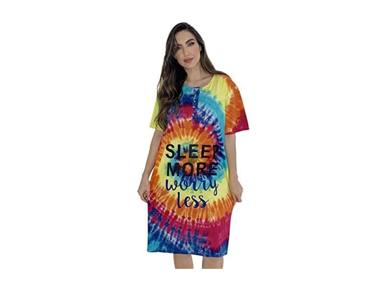 Just Love (S) Short Sleeve Nightgown Sleep Dress - Image 1