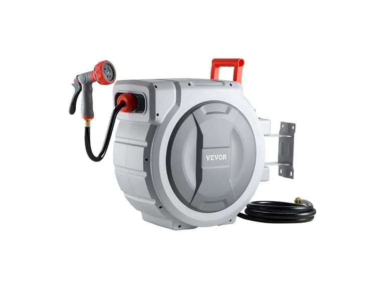 Retractable Hose Reel, 130 ft x 1/2 inch, 180° - Image 1