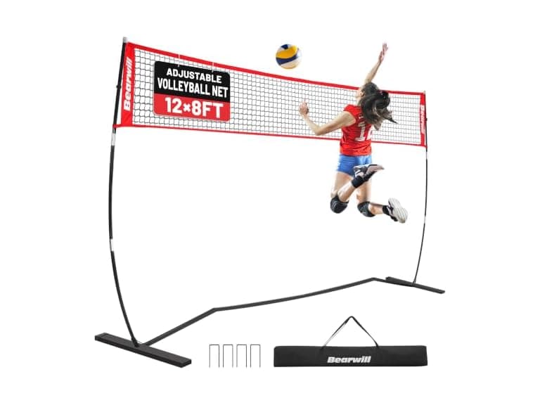 Bearwill 12FT Portable Volleyball Net - Image 1