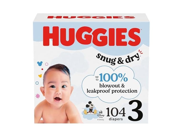 Huggies Snug Dry Diapers Size 3 104ct - Image 1