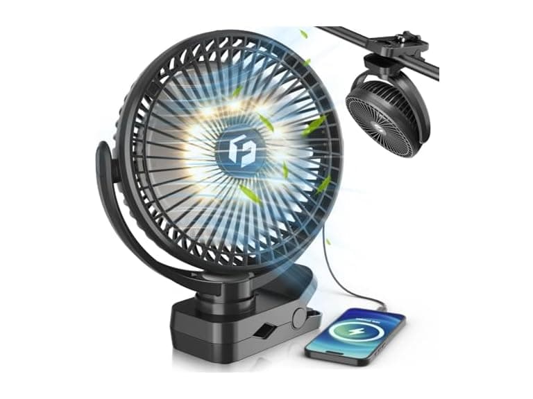 AVAVO 40000mAh Clip on Fan - Image 1