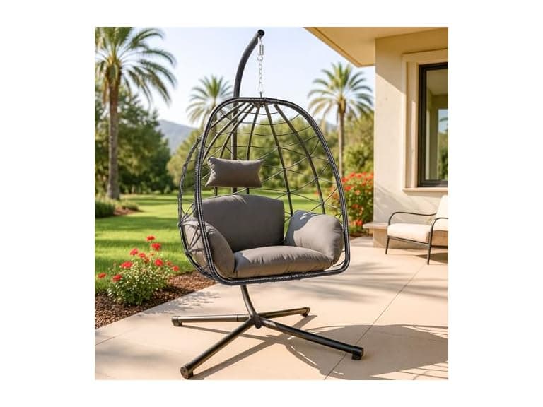 ZZW Egg Chair with Stand - Image 1