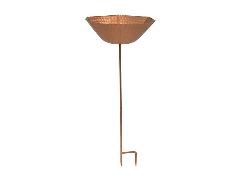 Sunnydaze Hammered Copper Bird Bath - Image 1