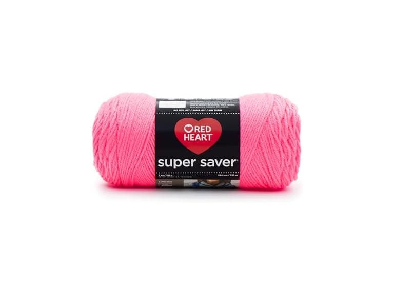 Red Heart Super Saver Economy Yarn, Pretty n Pink - Image 1