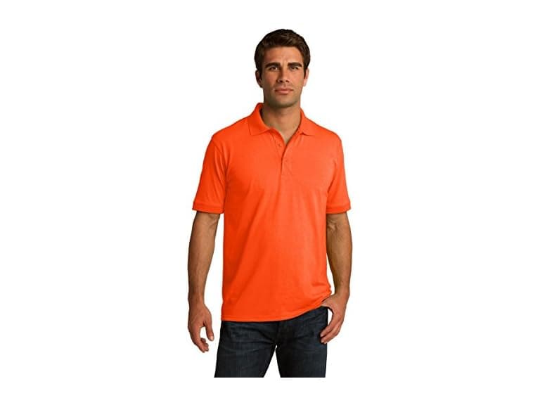 Clothe Co. Men (Large Tall) Shirt Safety Orange - Image 1