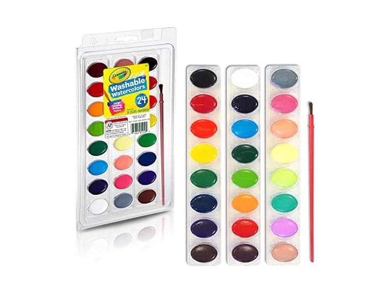 CRAYOLA PAN OF WASHABLE COLORS 24CT - Image 1