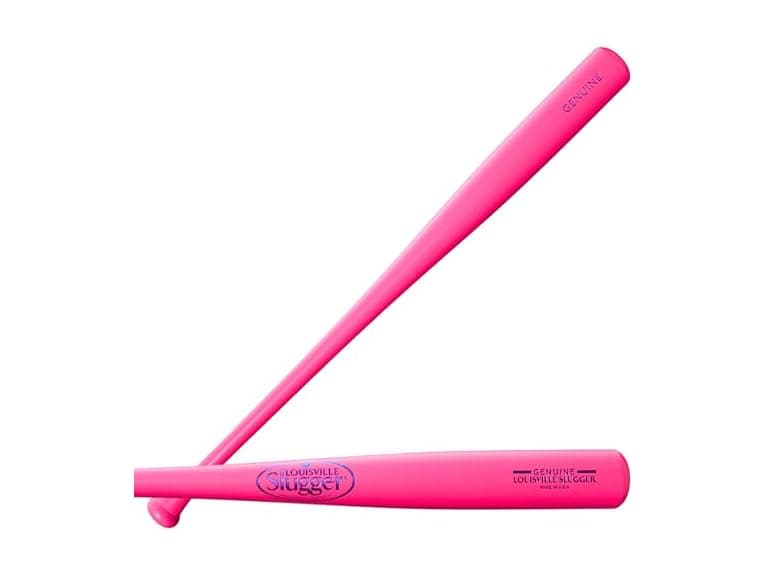Louisville Slugger Genuine Mix Maple Baseball Bat - Pink/Metallic Red, 31" - Image 1