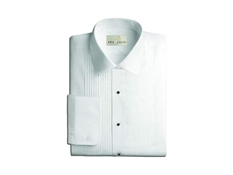 Neil Allyn Men (XL) Tuxedo Laydown Collar Shirt - Image 1