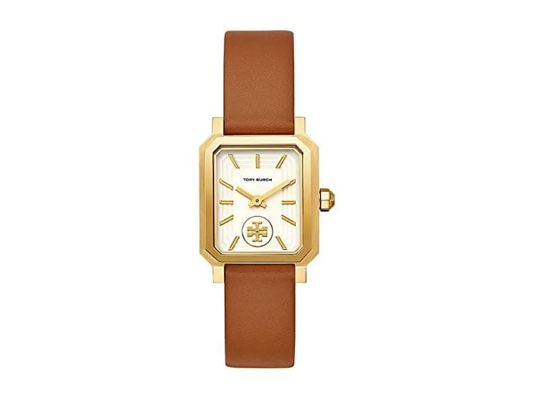 Tory Burch Women's Robinson Gold Tan Brown Watch - Image 1