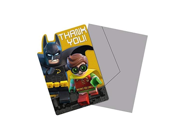 Lego Batman "Thank You" Postcard, Party Favor - Image 1