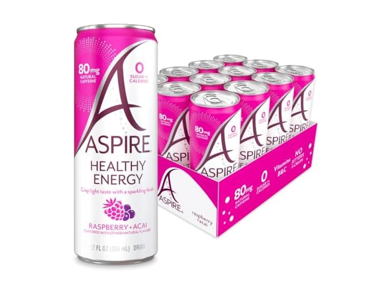 12PK ASPIRE® Raspberry Acai, Healthy Energy Drink - Image 1