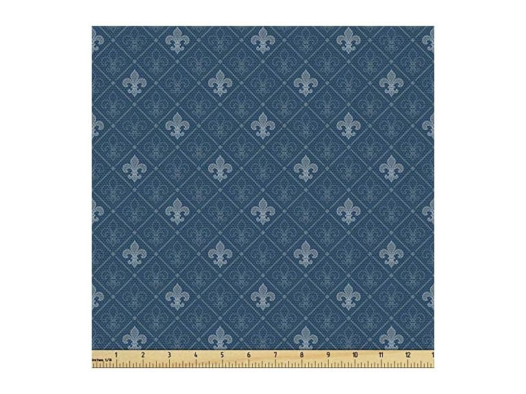 Ambesonne Fleur De Lis Fabric by The Yard - Image 1