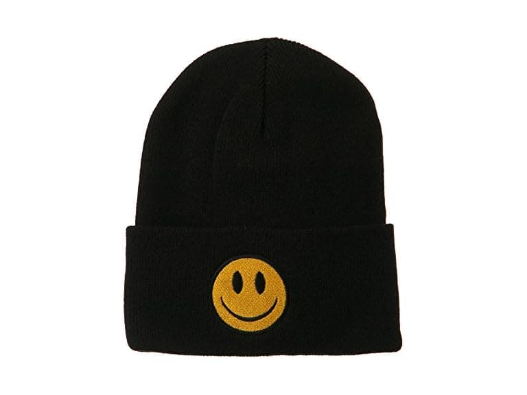 E4Hats.com (OS) Smile Face Embroidered Beanie - Image 1