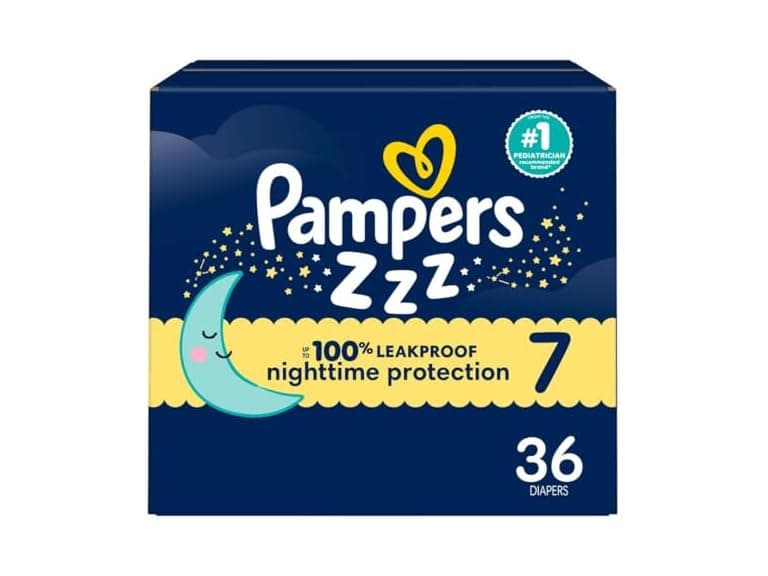 Pampers ZZZ Overnight Diapers Size 7 - Image 1