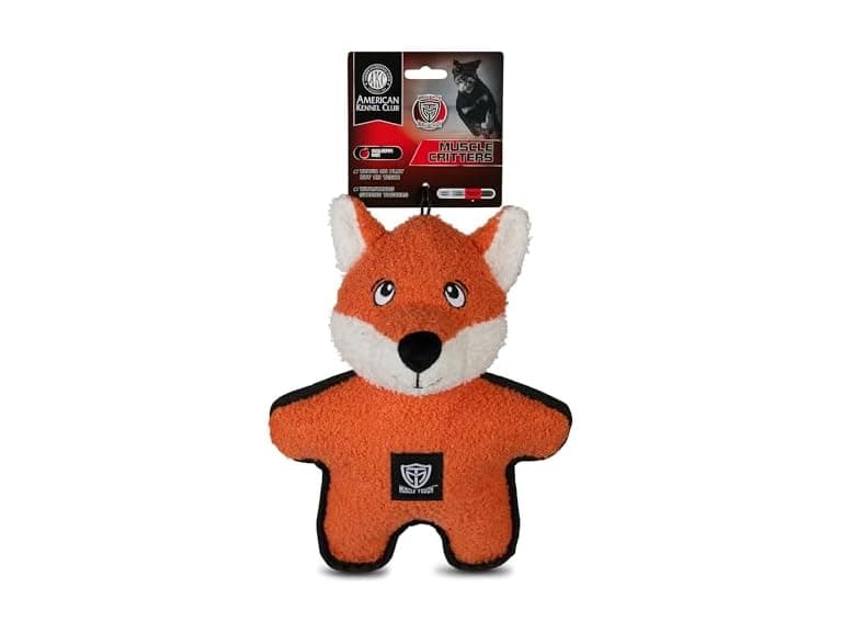 American Kennel Club Plush Dog Toy with Squeaker- Fox - Image 1