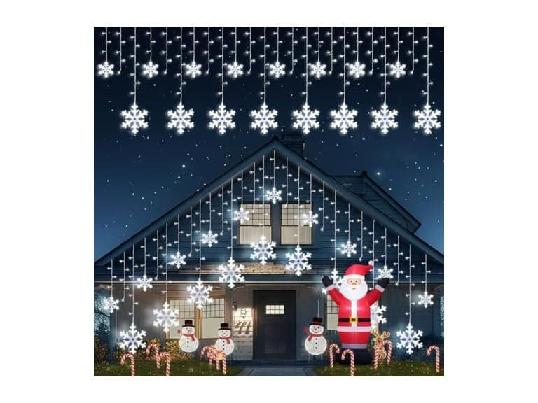Brightown Snowflake Christmas Lights,20Ft - Image 1