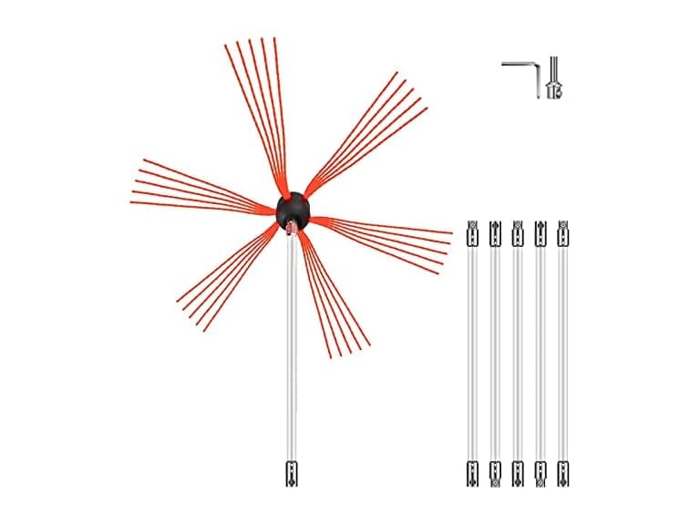 Chimney Sweep Kit 20FT Length, Chimney Brush Kit - Image 1