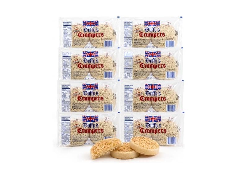 Duffy’s Crumpets British Breakfast Bread, 8 Pack - Image 1