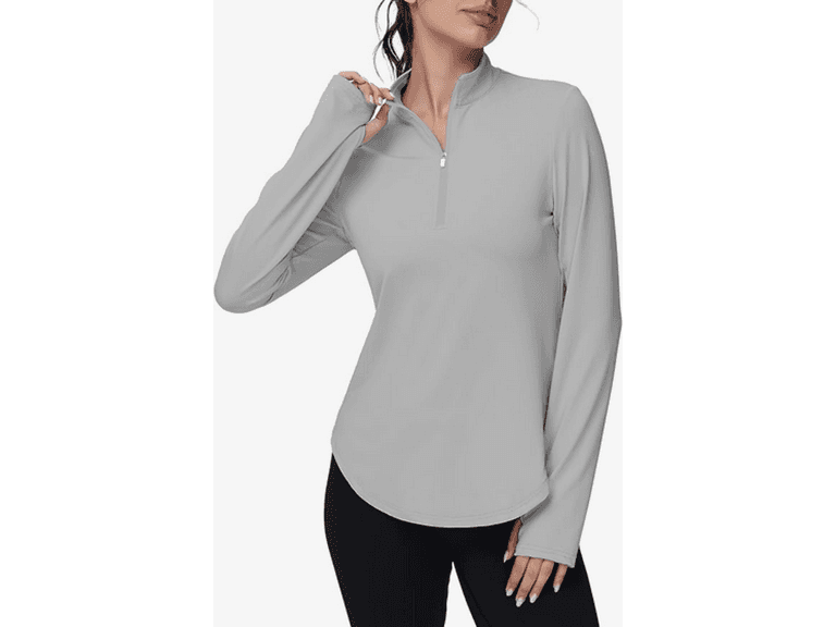 Ggov Women Golf Polo Long Sleeve Workout V Shirts - Image 1