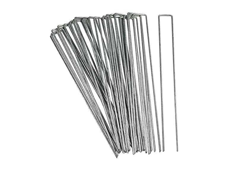 Sunnydaze 12" Garden Staples - Set of 25 - Image 1