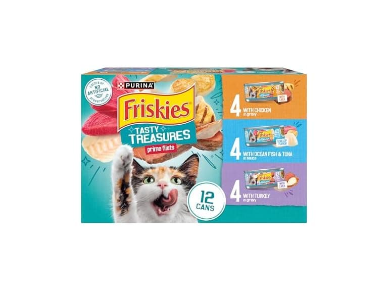 Purina Friskies Wet Cat Food Variety Pack, Tasty Treasures - Image 1