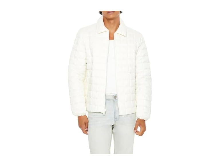 Forever 21 (XXL) Quilted Zip-Up Bomber Jacket - Image 1