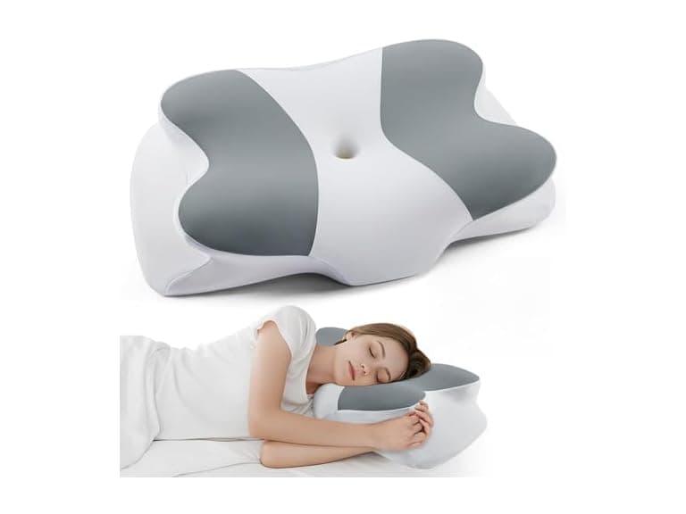 DONAMA Cervical Neck Pillow Light Grey - Image 1