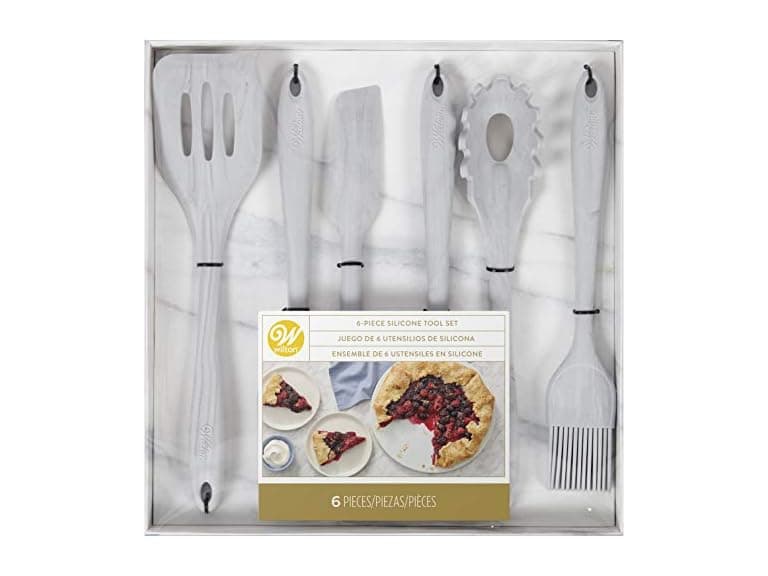 Wilton Marble Silicone Kitchen Utensils Set, 6-Piece - Image 1