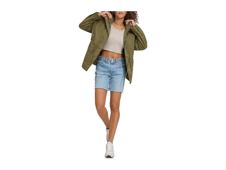 Levi's Women (L) Stand Collar Cotton Jacket - Image 1