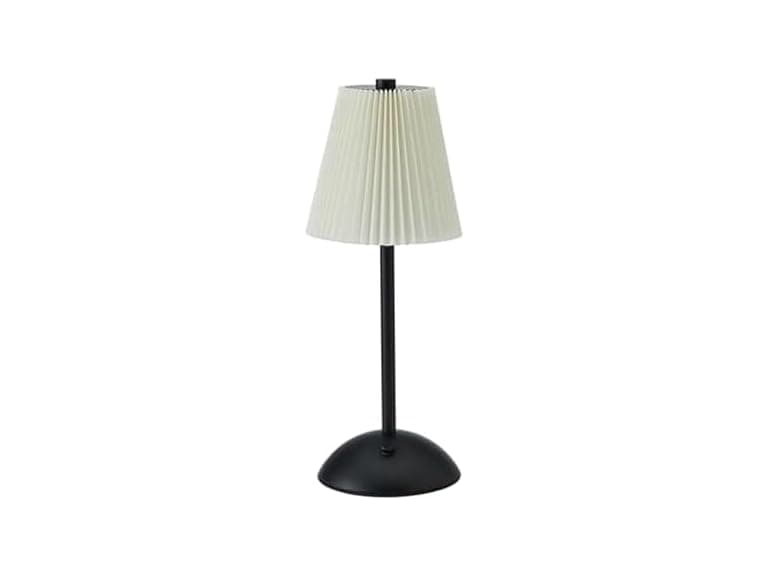 Elements 11.6-Inch Black Rechargeable LED Table Lamp - Image 1