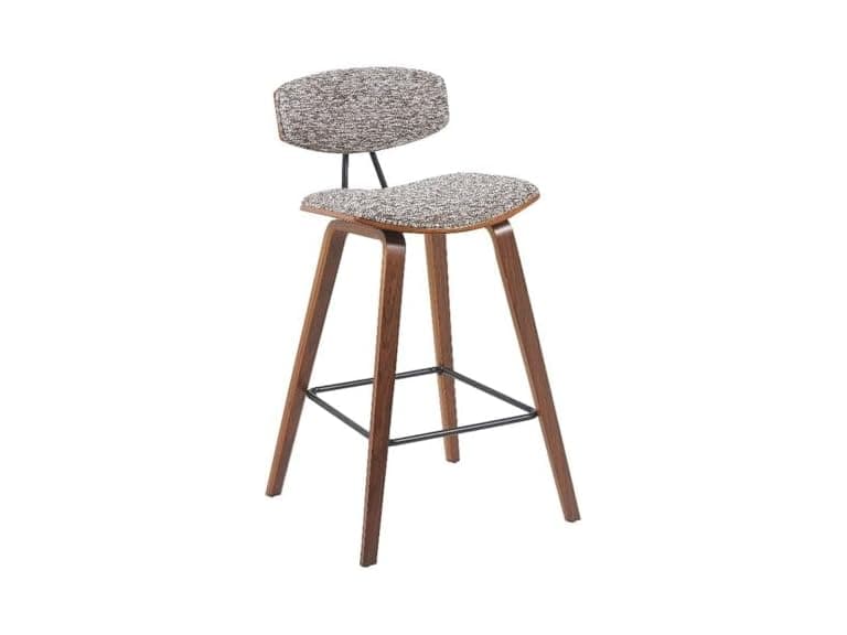 Armen Fox Counter Bar Stool, Walnut - Image 1