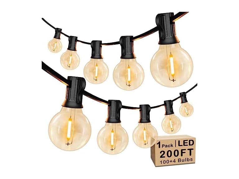 VerRon LED Outdoor String Lights Bulbs, Shatterproof - Image 1