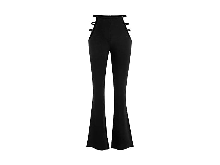 Zaful Women (M) High Waist Cut Out Ladder Pants - Image 1
