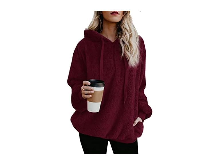 ReachMe Women (3XL) Oversized Sherpa Pullover Coat - Image 1