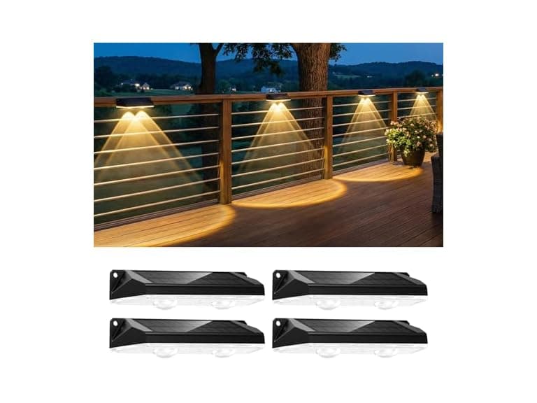 Brightown 4 Pack Solar Lights Outdoor - Image 1